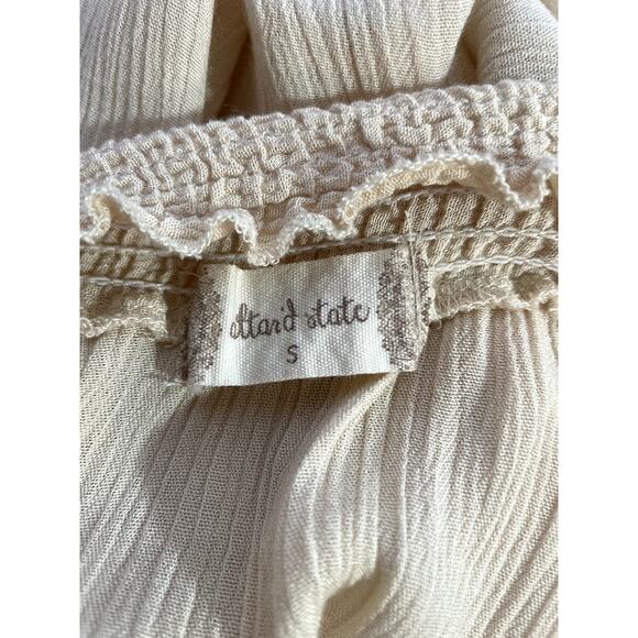 Alter'd Altered State size Small women's top Ivory lace 3/4 sleeve - Picture 10 of 11